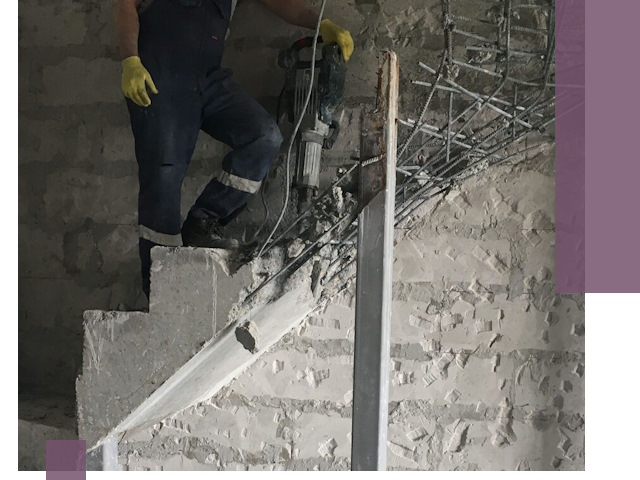 Демонтаж металлических и бетонных лестниц в Печоре