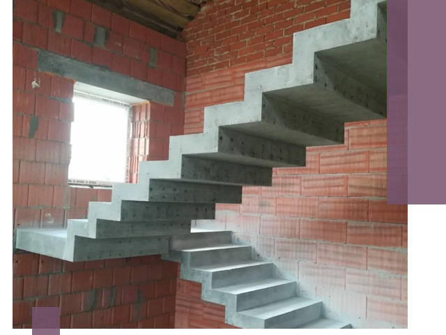 Бетонные лестницы под ключ в Печоре: монтаж, демонтаж, ремонт