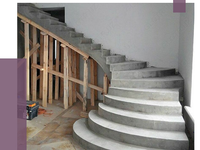 Изготовление бетонных лестниц под ключ в Печоре от 19855 руб. | ПРОЛЁТ-Пчр