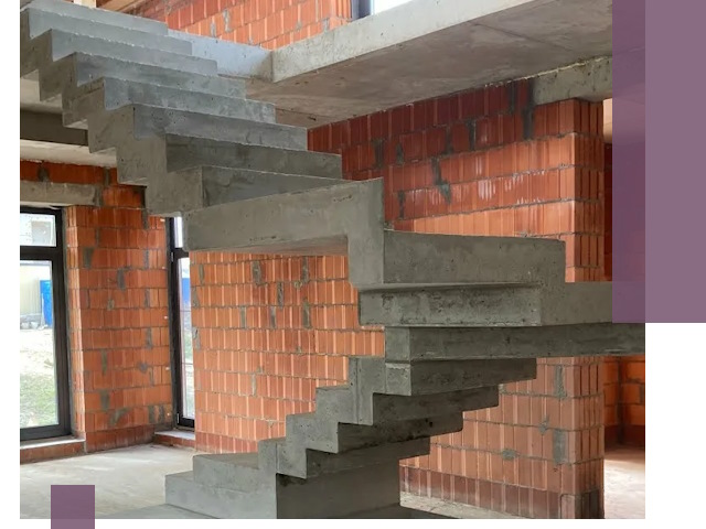 Изготовление бетонных лестниц под ключ в Печоре