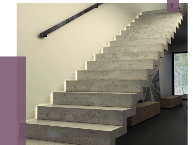 Облицовка бетонных лестниц в Печоре от 4582 руб/м2 
