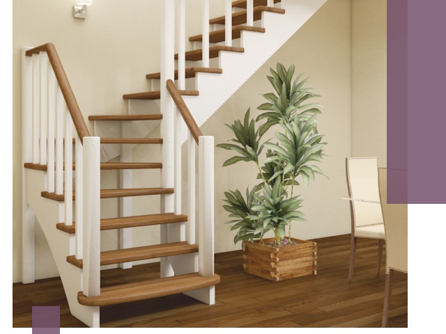 Г-образные лестницы под ключ в Печоре — изготовление и монтаж