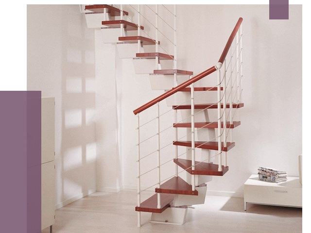 Изготовление лестниц на больцах в Печоре от 9673 руб. | ПРОЛЁТ-Пчр