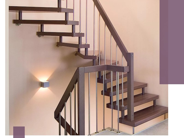 Изготовление лестниц на больцах в Печоре под ключ