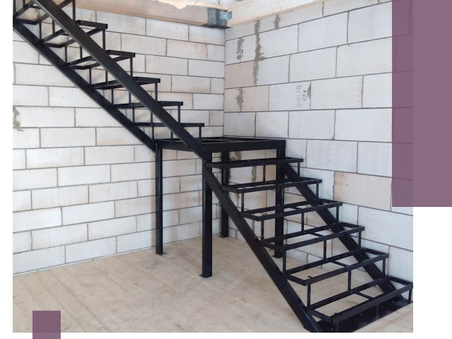 Лестницы на металлокаркасе под ключ в Печоре — изготовление и монтаж