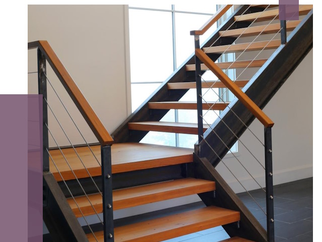 Изготовление лестниц на металлокаркасе в Печоре от 18837 руб. | ПРОЛЁТ-Пчр