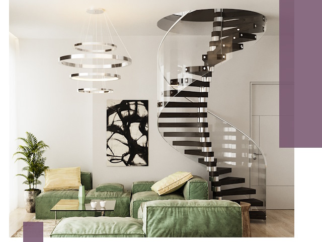 Лестницы для двухуровневой квартиры в Печоре — изготовление и монтаж