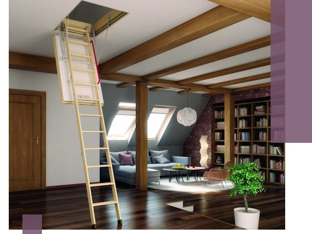 Чердачные лестницы под ключ в Печоре: изготовление и монтаж