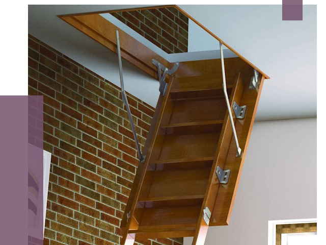 Установка чердачной лестницы в Печоре от 7789 руб. | ПРОЛЁТ-Пчр