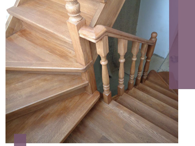 Дубовые лестницы под ключ в Печоре: изготовление и монтаж