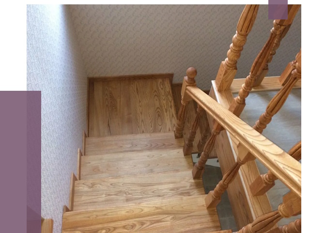 Сосновые лестницы в Печоре под ключ от 8044 руб.  | ПРОЛЁТ-Пчр