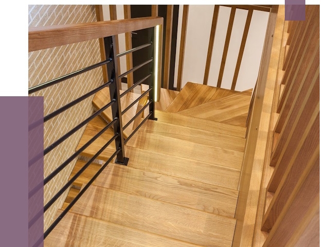 Лестницы из ясеня в Печоре под ключ от 9978 руб. 
