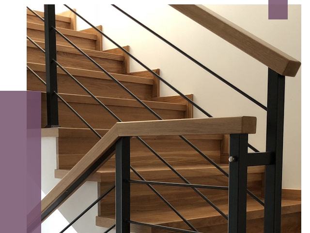 Обшивка металлической лестницы деревом в Печоре от 4327 руб. 