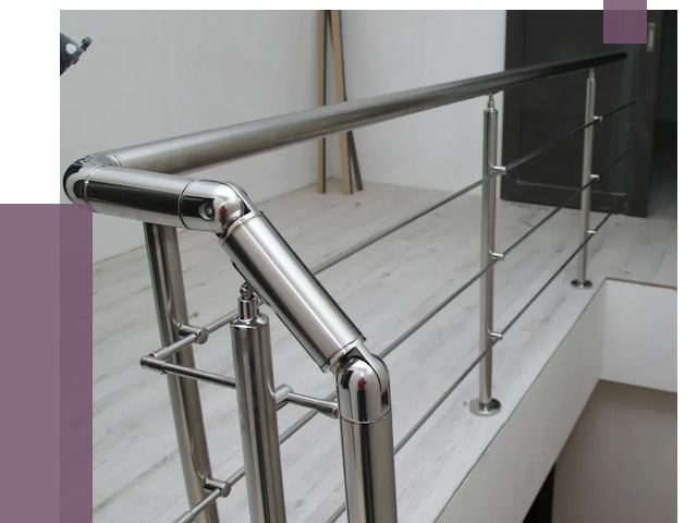 Перила из нержавеющей стали в Печоре от 8960 руб. под ключ | ПРОЛЁТ-Пчр