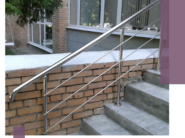 Перила из нержавеющей стали высокого качества в Печоре