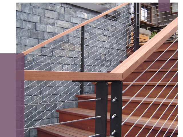 Тросовые перила под ключ в Печоре от 7738 руб.