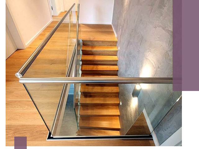 Перила для лестницы в доме — изготовление и монтаж в Печоре