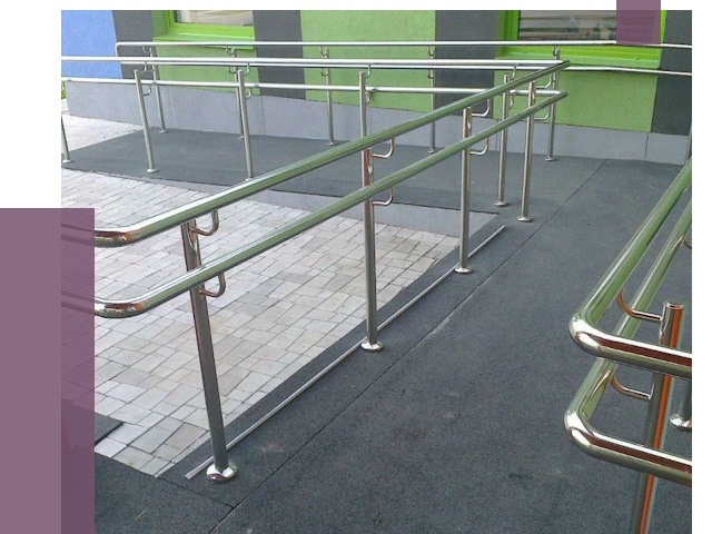 Ограждения пандусов в Печоре от 4327 руб. монтаж | ПРОЛЁТ-Пчр