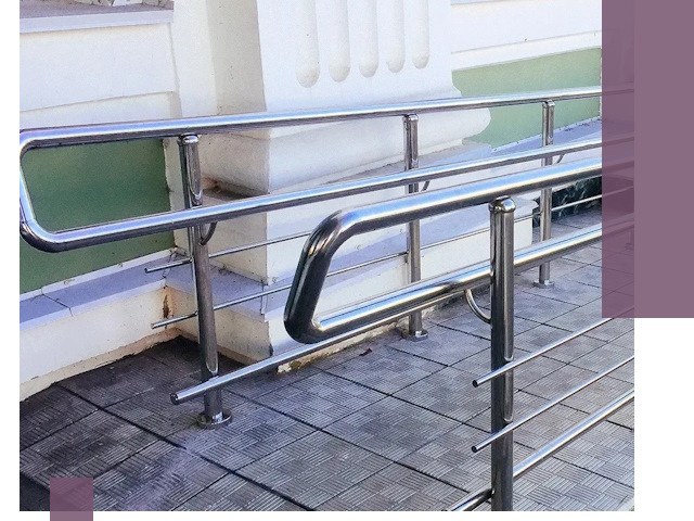 Ограждения пандусов из металла и нержавейки в Печоре