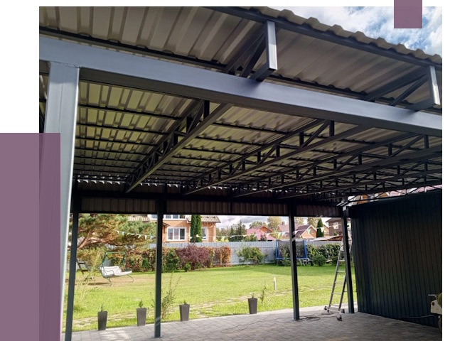 Монтаж навесов в Печоре от 7331 руб. — установка навеса | ПРОЛЁТ-Пчр