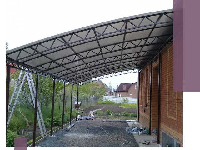 Профессиональный монтаж навесов под ключ в Печоре