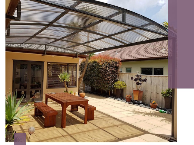 Навесы во двор под ключ в Печоре — изготовление и монтаж