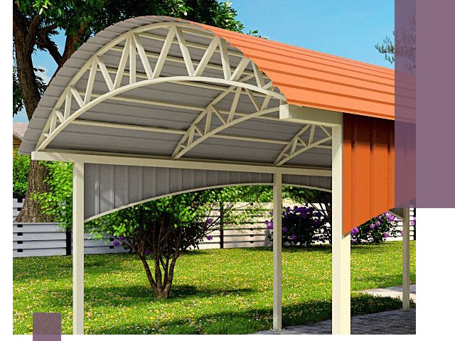 Навесы из профнастила под ключ в Печоре — установка и монтаж