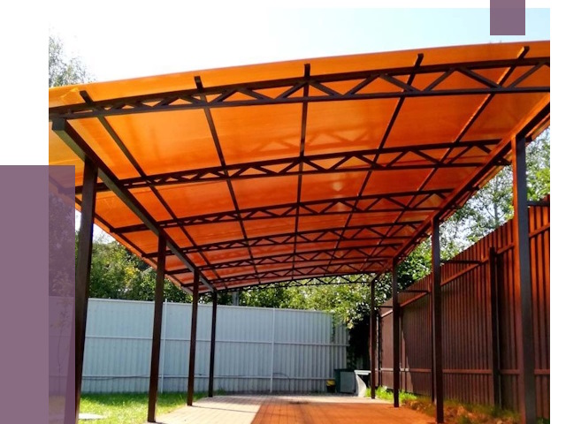 Односкатные навесы под ключ в Печоре от 13084 руб. 