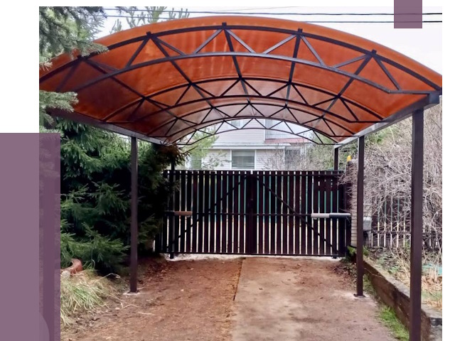 Арочные навесы в Печоре от 12677 руб. — изготовление и монтаж | ПРОЛЁТ-Пчр