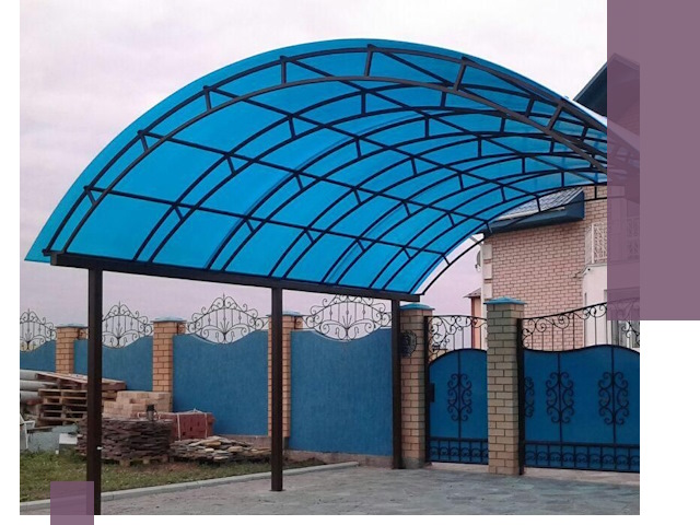 Арочные навесы под ключ в Печоре — изготовление и монтаж