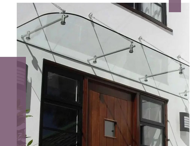 Стеклянные козырьки в Печоре от 18837 руб. | ПРОЛЁТ-Пчр