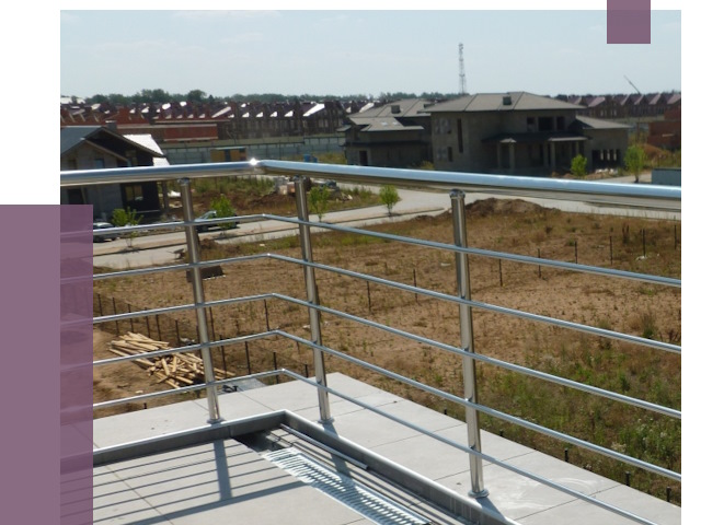 Парапеты из нержавеющей стали в Печоре от 7942 руб. за м² | ПРОЛЁТ-Пчр