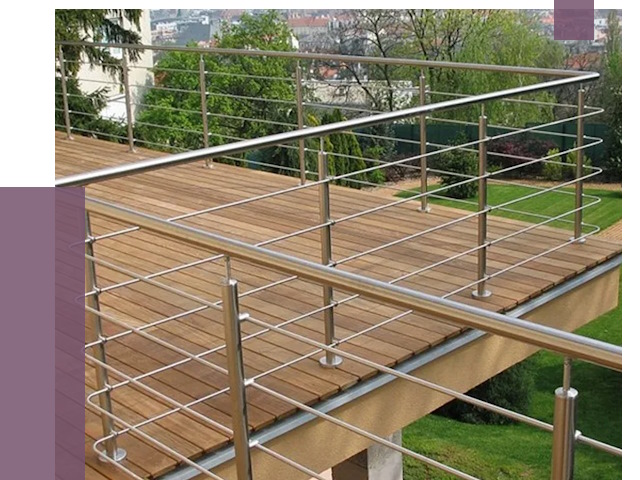 Алюминиевые парапеты в Печоре под ключ от 7738 руб. 