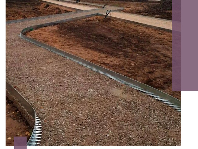 Металлические бордюры под ключ в Печоре — изготовление и монтаж