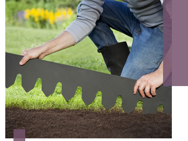 Металлические бордюры для газона в Печоре — изготовление и монтаж