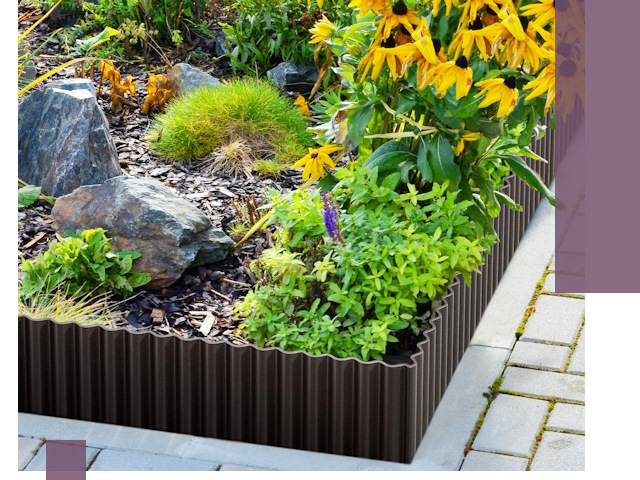 Металлические бордюры для клумб в Печоре — производство и монтаж