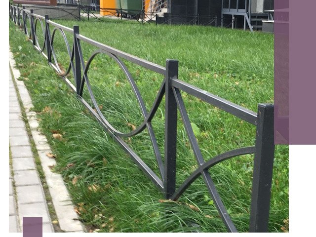 Газонные ограждения из металла в Печоре — монтаж и продажа